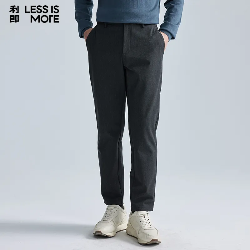 LESS IS MORE Casual Pants Men's Dark Gray-2