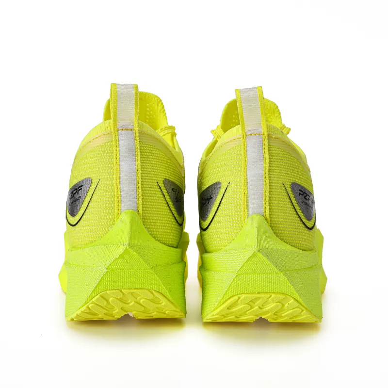 PZPF Running Shoes Unisex Low Top Yellow/Light Green-5