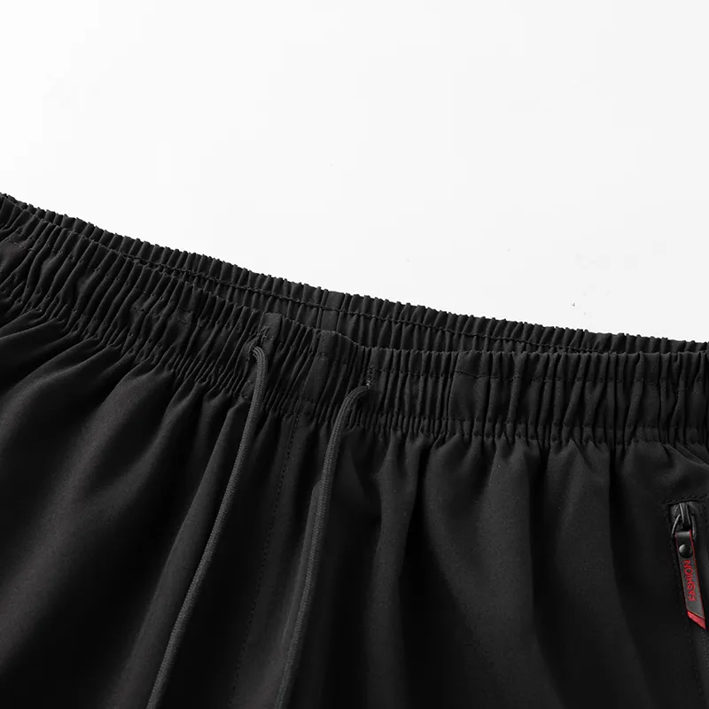 HUMNAT Casual Shorts Unisex Black-5