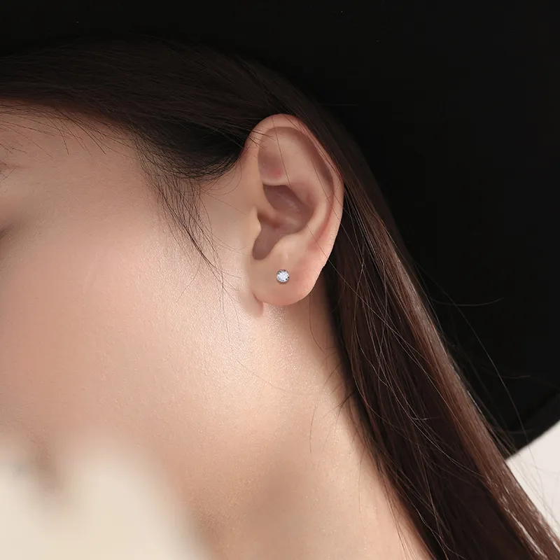 STARKING S925 Silver Stud Earrings Women's-2