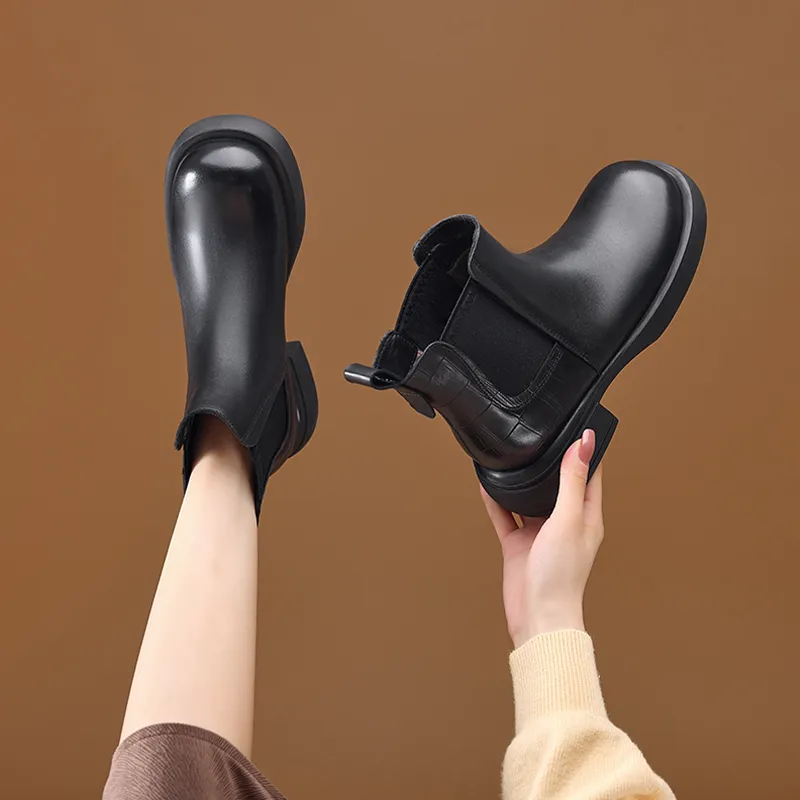 HARSON Short Chelsea Boots 3.5CM Women's-5