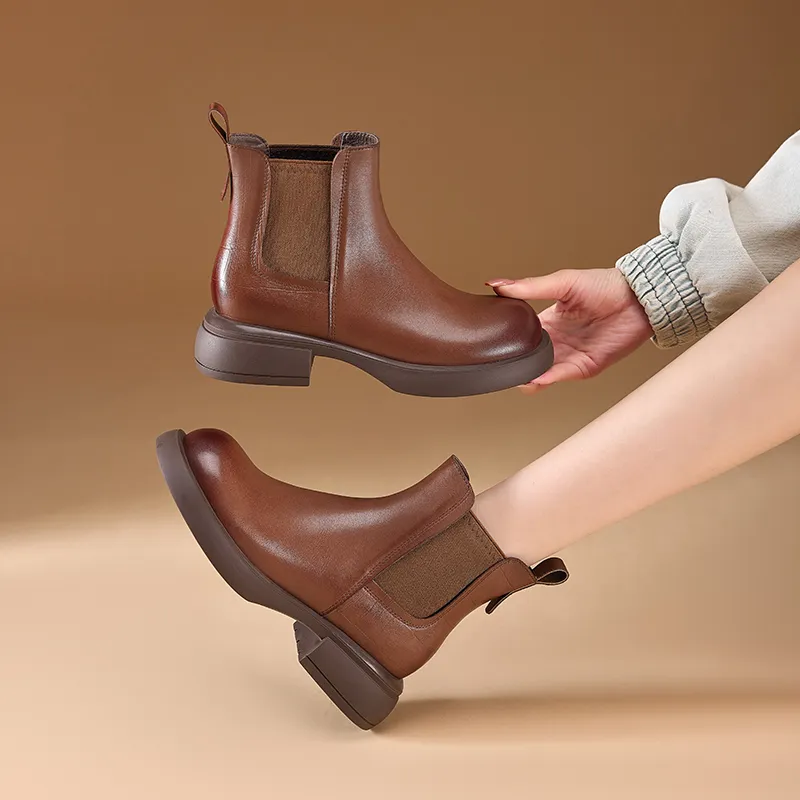 HARSON Short Chelsea Boots 3.5CM Women's-10