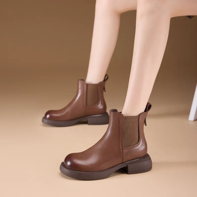 HARSON Short Chelsea Boots 3.5CM Women's-9