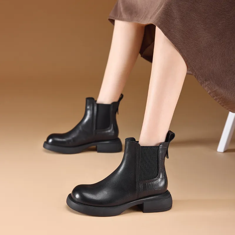 HARSON Short Chelsea Boots 3.5CM Women's-4