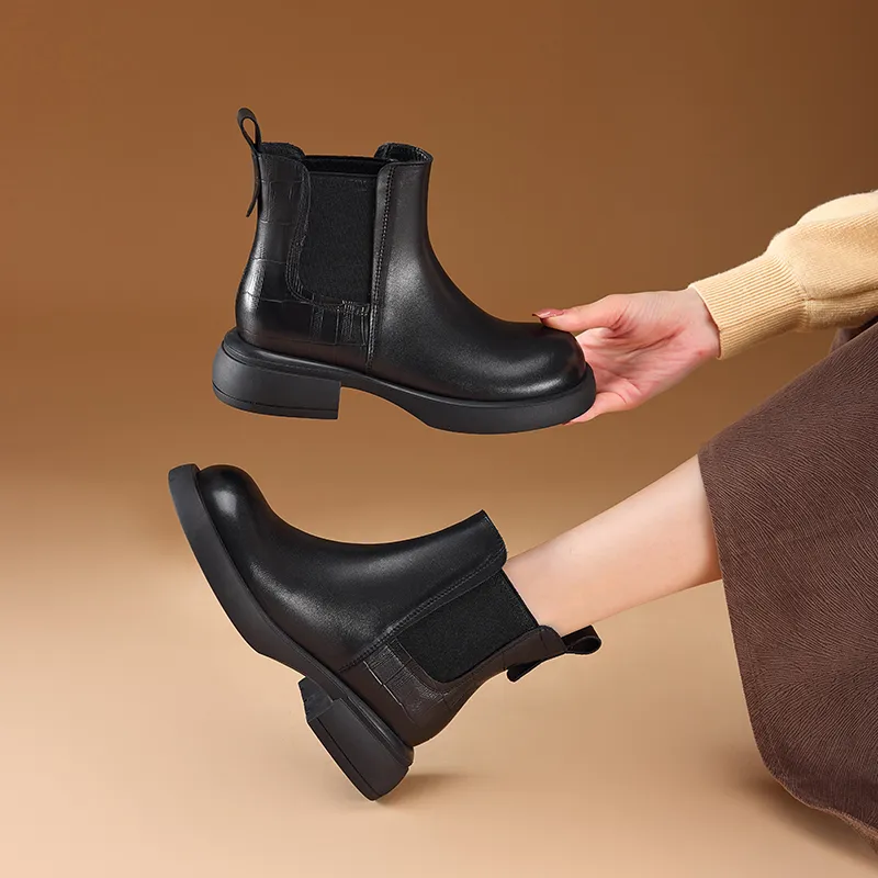 HARSON Short Chelsea Boots 3.5CM Women's-3