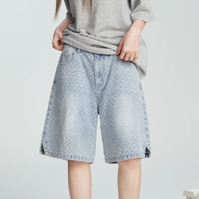 F426 Denim Shorts Unisex-3