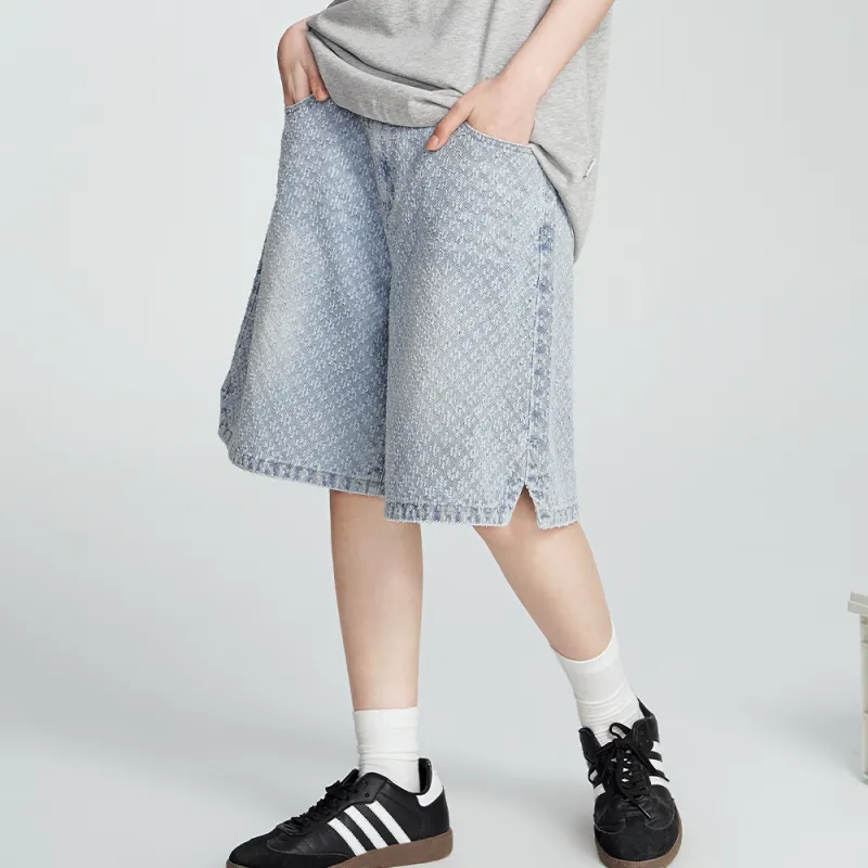 F426 Denim Shorts Unisex-2
