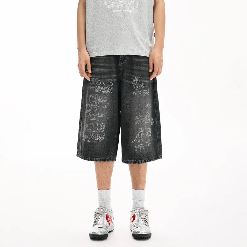 F426 Denim Shorts Unisex-7