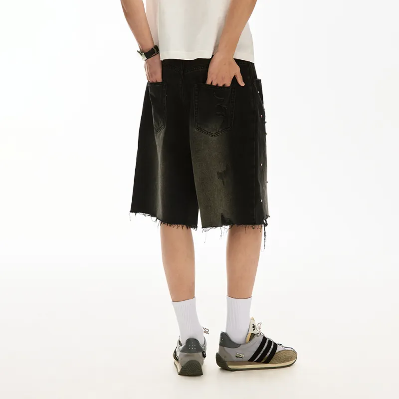 F426 Denim Shorts Unisex-3