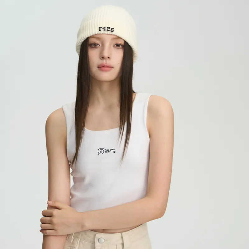 F426 Tank Tops Unisex White-3