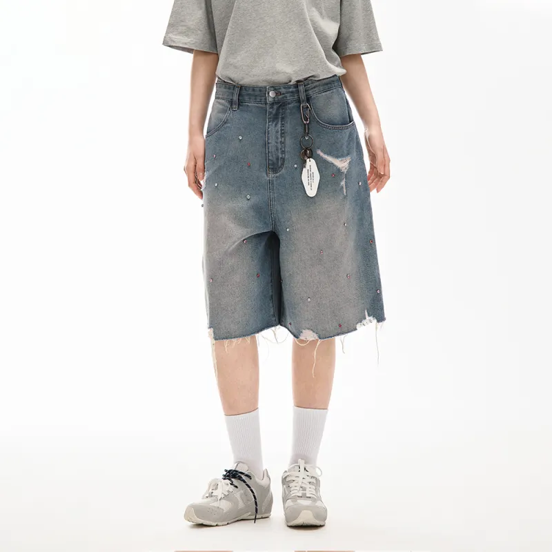 F426 Denim Shorts Unisex-9