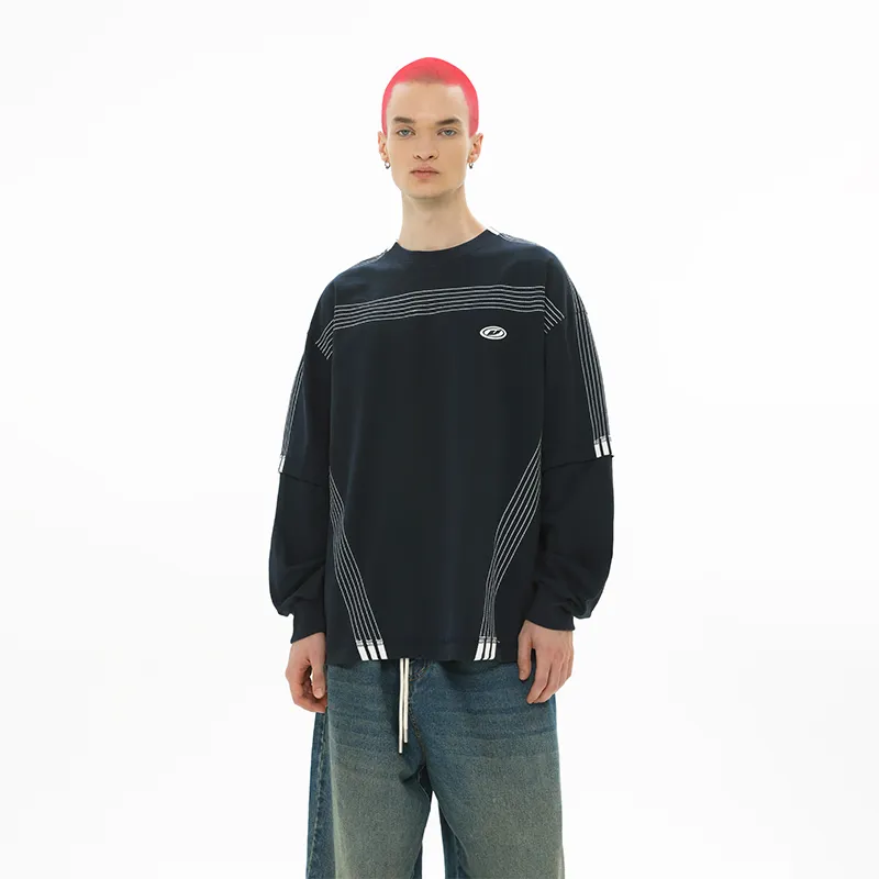 UNVESNO T Shirts Unisex Navy Blue-4