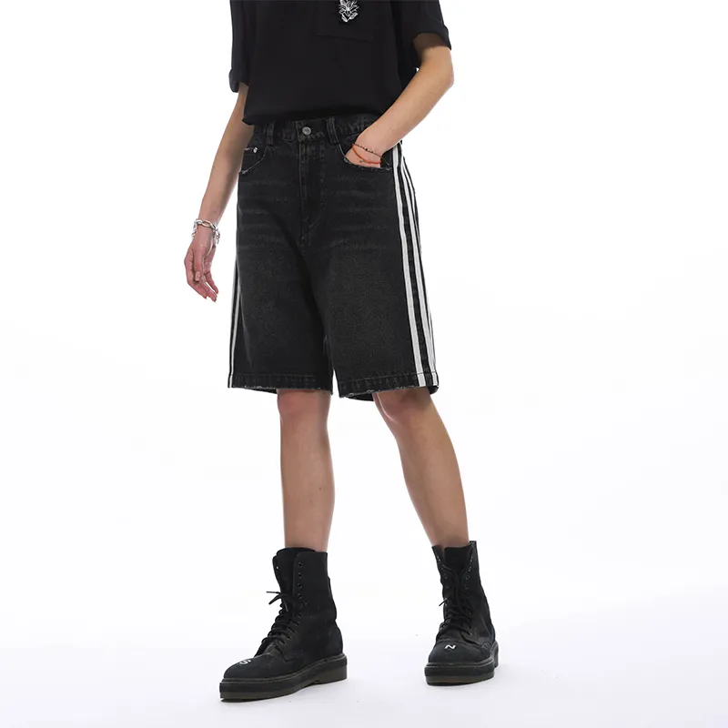 UNVESNO Casual Shorts Men Black-2