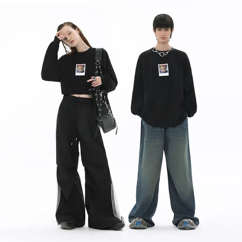 UNVESNO Sweatshirts Unisex Black-4