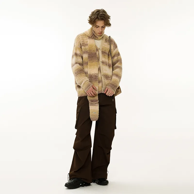 UNVESNO Knitwear Unisex Khaki-3