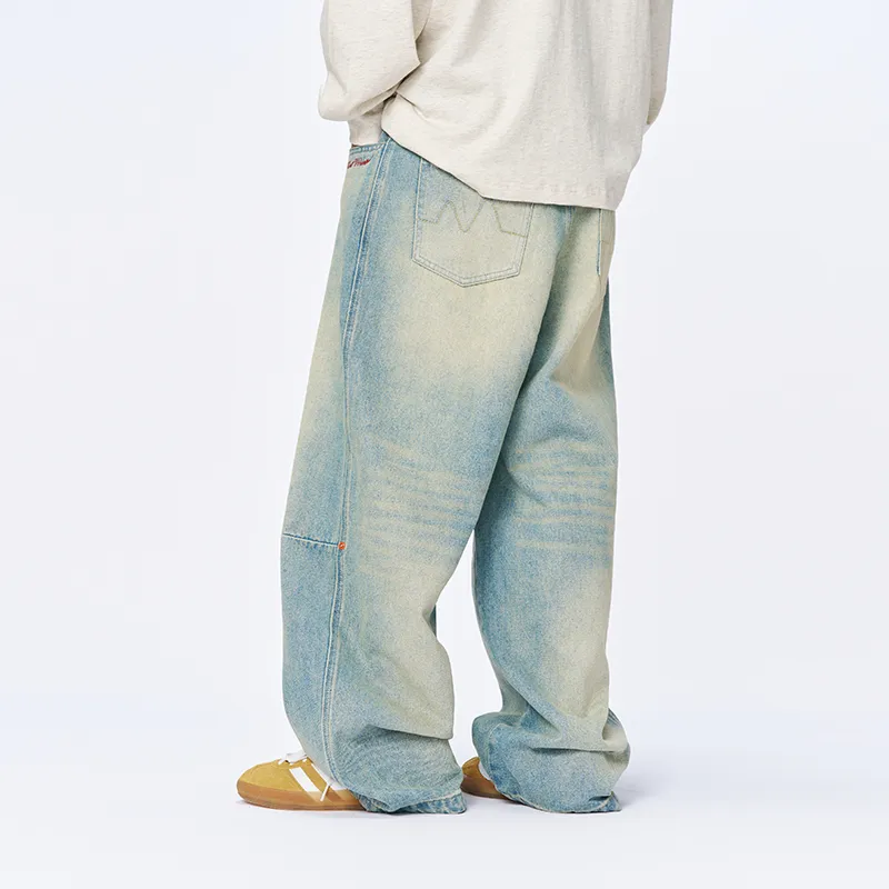 MostwantedLab Jeans Unisex Washed Blue-3