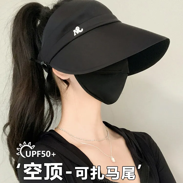 WODONBLE Polyester Sun Protection Hats Women's-2