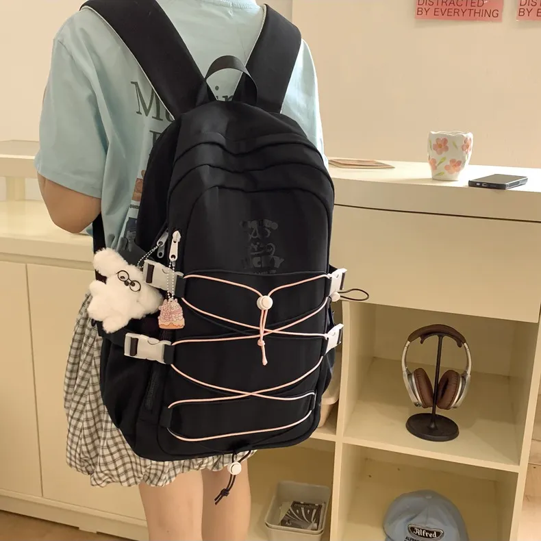 BALANG Nylon Backpack Regular Women's Psilon Black/White/Pink/Khaki/Green-1