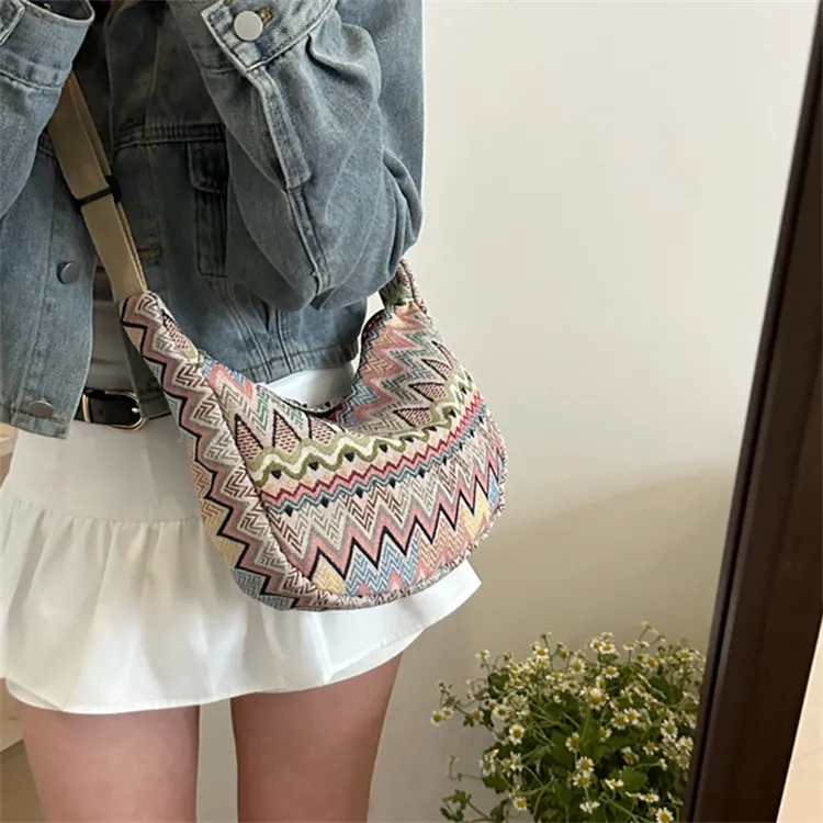 BALANG Canvas Crossbody Bag, Shoulder Bag Regular Women's Multicolor-1