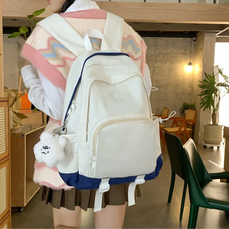 BALANG Nylon Backpack Regular Unisex Red/Ecru/Purple/Gray/White Blue-14
