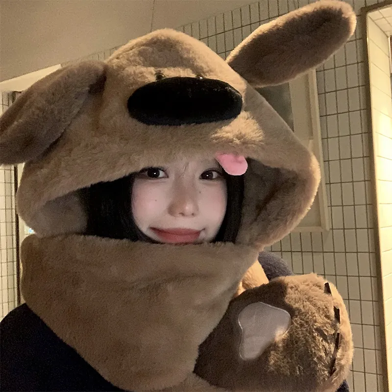 WODONBLE Polyester Hoods & Plush Hats Unisex-1