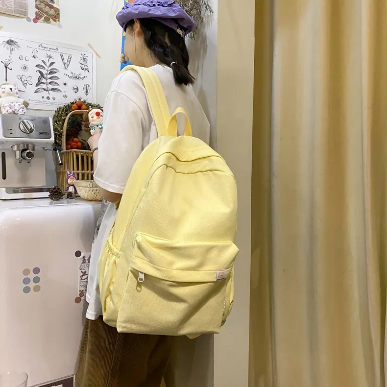 BALANG Cotton Fabric Backpack Regular Unisex Multicolor-5