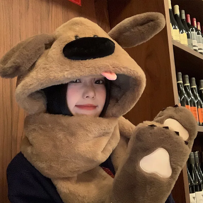 WODONBLE Polyester Hoods & Plush Hats Unisex-2