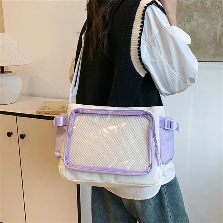 BALANG Nylon And PVC Messenger Bag Shoulder Bag Women's Multicolor-11