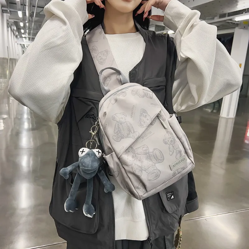BALANG Nylon Crossbody Bags Sling Bags Regular Unisex White/Black/Gray/Green-7