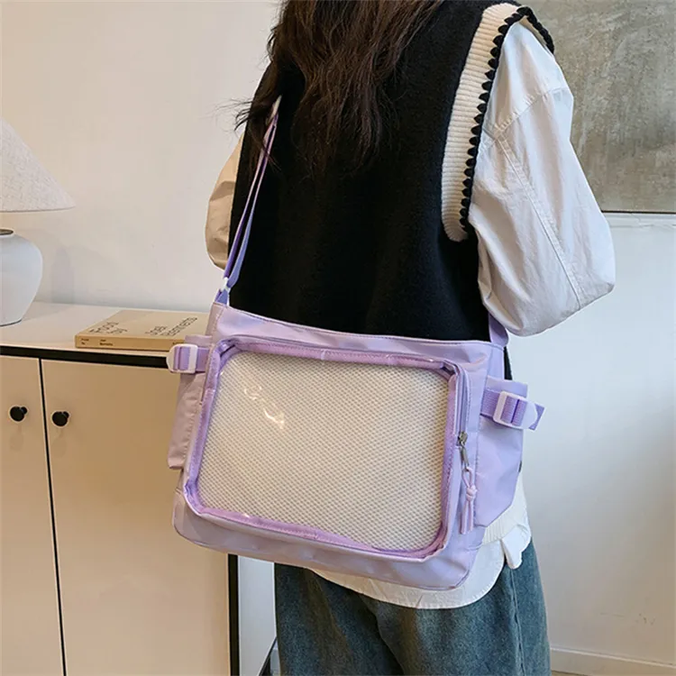 BALANG Nylon And PVC Messenger Bag Shoulder Bag Women's Multicolor-9
