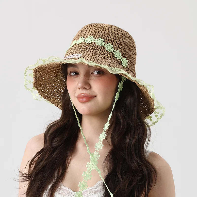 WODONBLE Pulp Fiber Bucket Hats Unisex-2