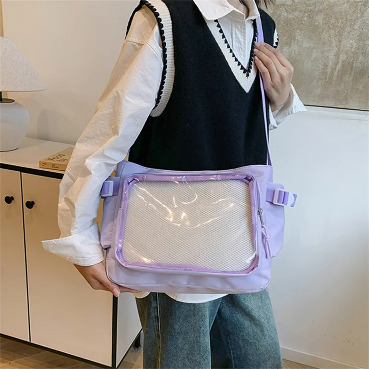 BALANG Nylon And PVC Messenger Bag Shoulder Bag Women's Multicolor-8