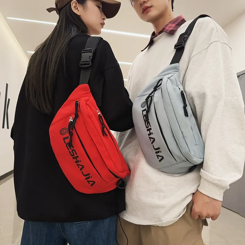 BALANG Nylon Fanny Pack Shoulder Bag Crossbody Bag Sling Bag Regular Unisex Black/Army Green/Blue/Red/Ecru-6