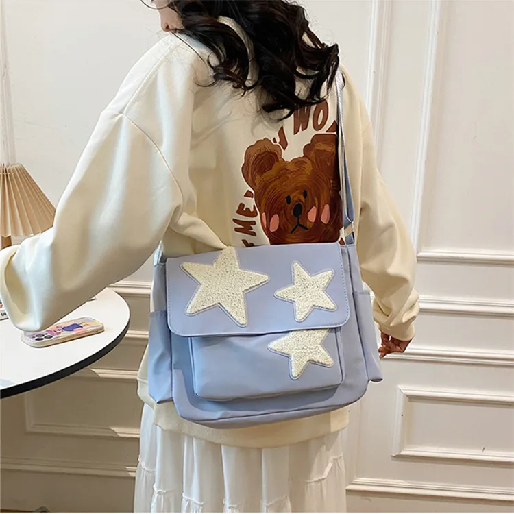 BALANG Composite Cloth Shoulder Bag Unisex Multicolor-10