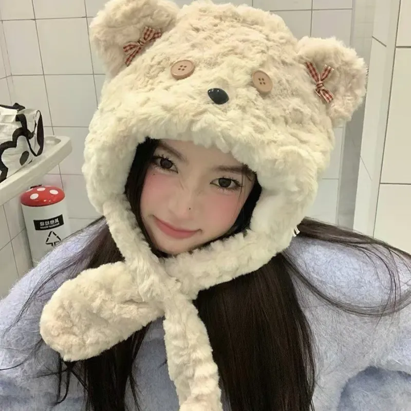 WODONBLE Polyester Hoods & Plush Hats Unisex-1