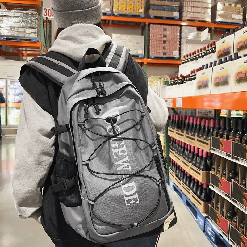 BALANG Mesh Backpack Regular Unisex Gray, Black-3
