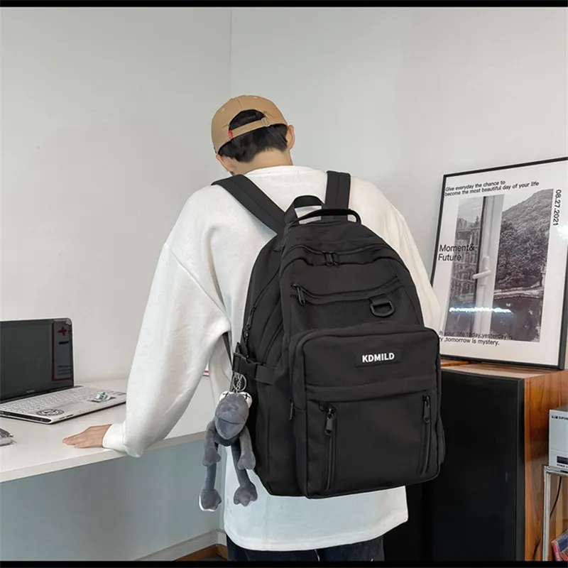 BALANG Nylon Backpack Regular Unisex White/Red/Purple/Black/Khaki-30