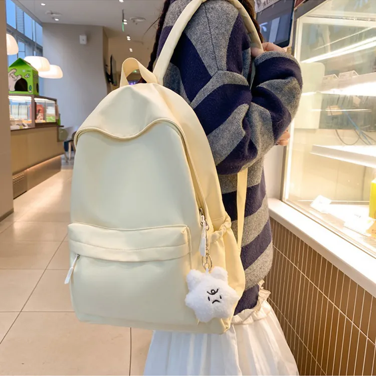 BALANG Nylon Backpack Unisex Black/Pink/Yellow/Blue/White-6