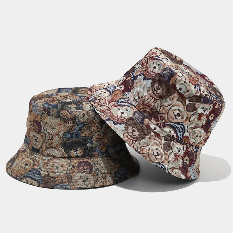 WODONBLE Polyester Bucket Hats Unisex-1