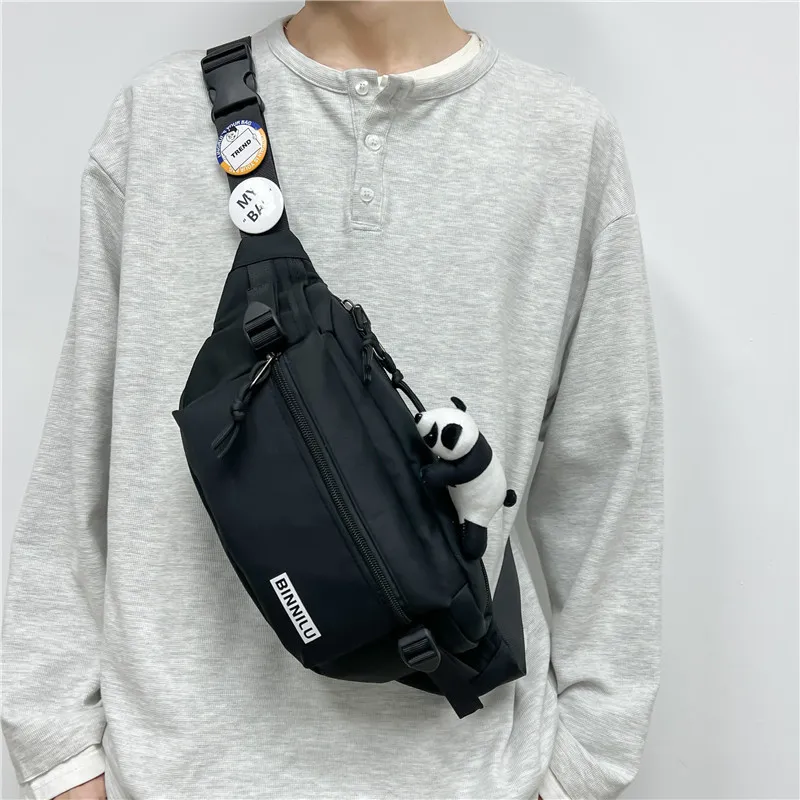 BALANG Composite Cloth Crossbody Fanny Pack Regular Unisex Multicolor-12