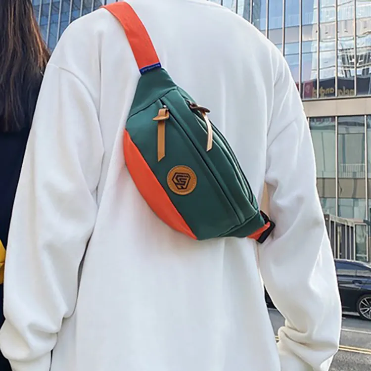 BALANG Nylon Shoulder Bag Crossbody Bag Sling Bags Regular Unisex Light Gray/Black/Yellow/Jasper-1