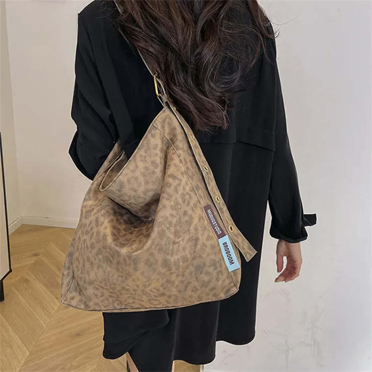 BALANG Suede Crossbody Bag, Shoulder Bag Women's Khaki/Brown-1