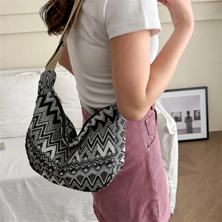 BALANG Canvas Crossbody Bag, Shoulder Bag Regular Women's Multicolor-6