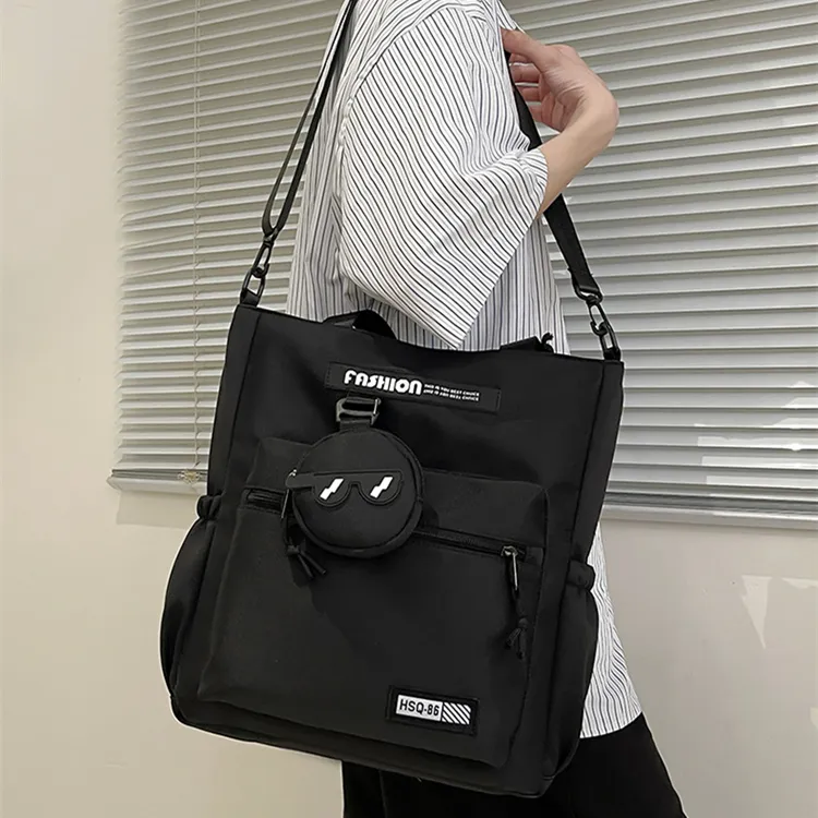 BALANG Nylon Tote Bag Shoulder Bag Unisex Multicolor-3