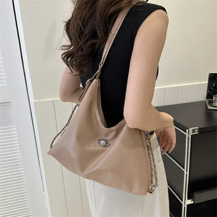 BALANG PU Backpack Shoulder Bag Regular Women's White/Black/Khaki/Silver-7