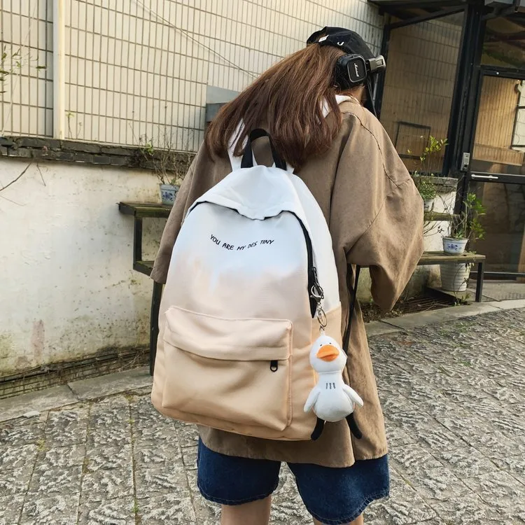 BALANG Canvas Backpack Unisex Blue/Khaki/Green/Gray-12