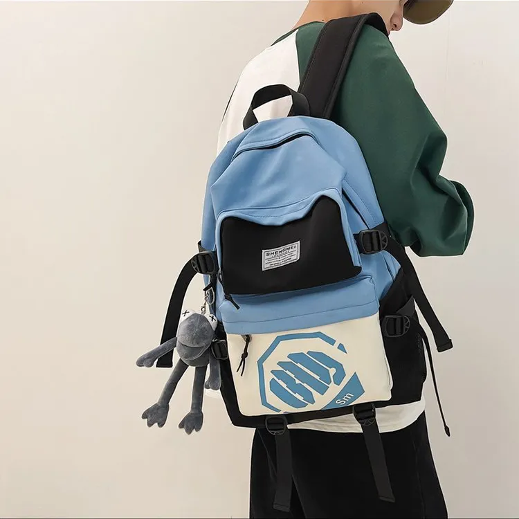 BALANG Nylon Travel Laptop Bag Backpack Regular Unisex Black/Black & Blue/Black & Green/Black & White-8