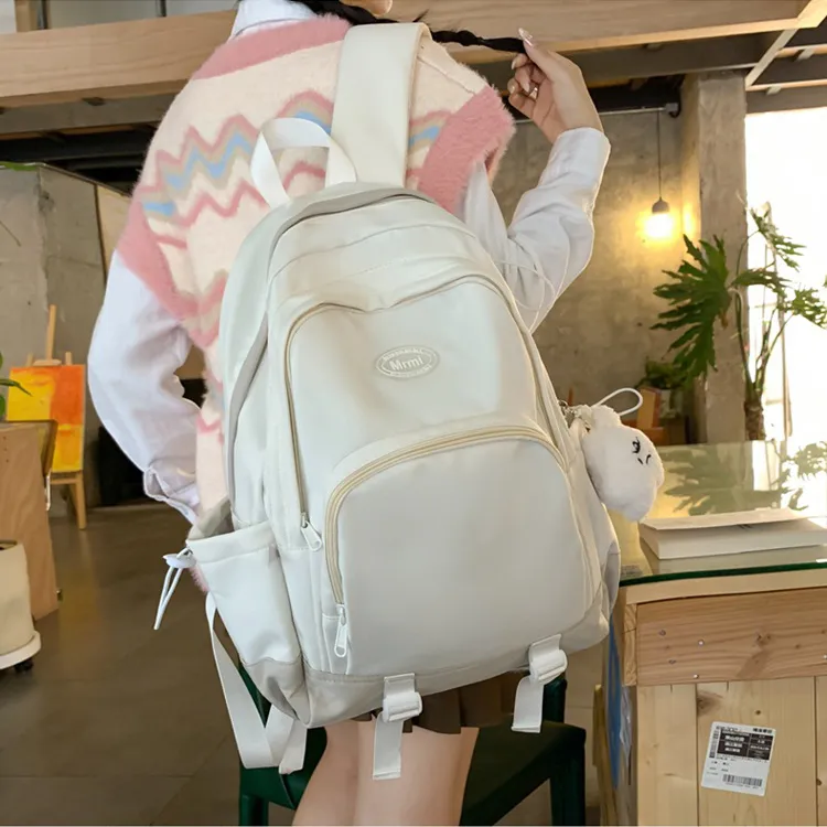 BALANG Nylon Backpack Regular Unisex Red/Ecru/Purple/Gray/White Blue-4