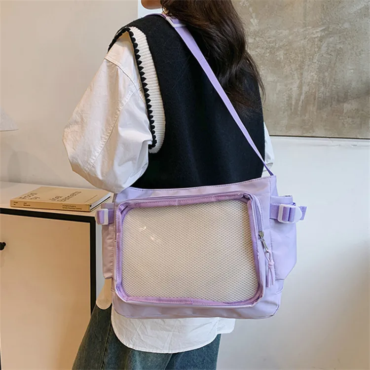 BALANG Nylon And PVC Messenger Bag Shoulder Bag Women's Multicolor-7