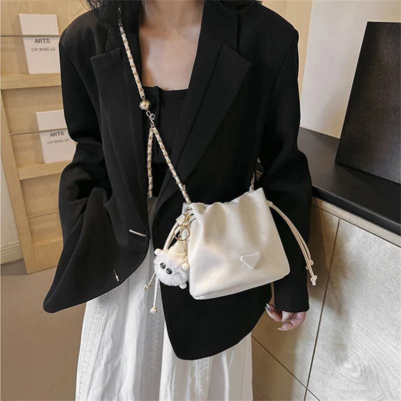BALANG PU Shoulder Bag Women's Black/White/Pink/Khaki-7